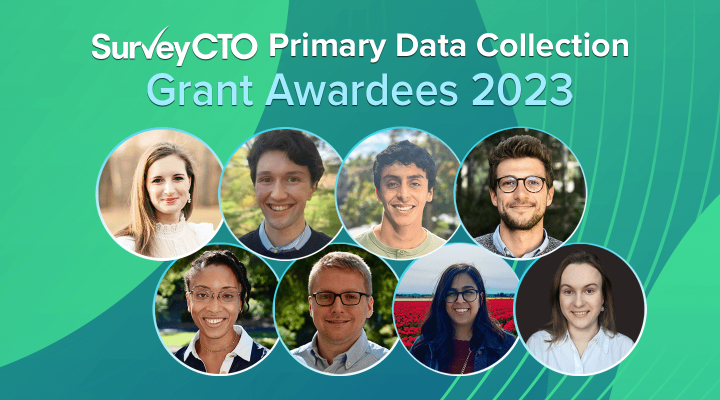 You are currently viewing Meet SurveyCTO’s 2023 Grant Recipients