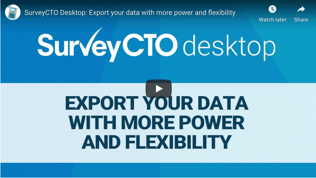 Export your data