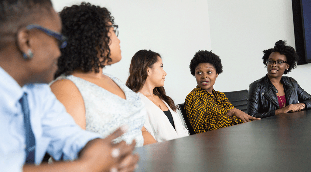 Women in a focus group